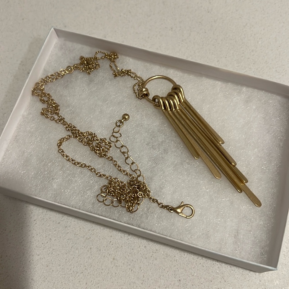 Peony Fringe Pendant